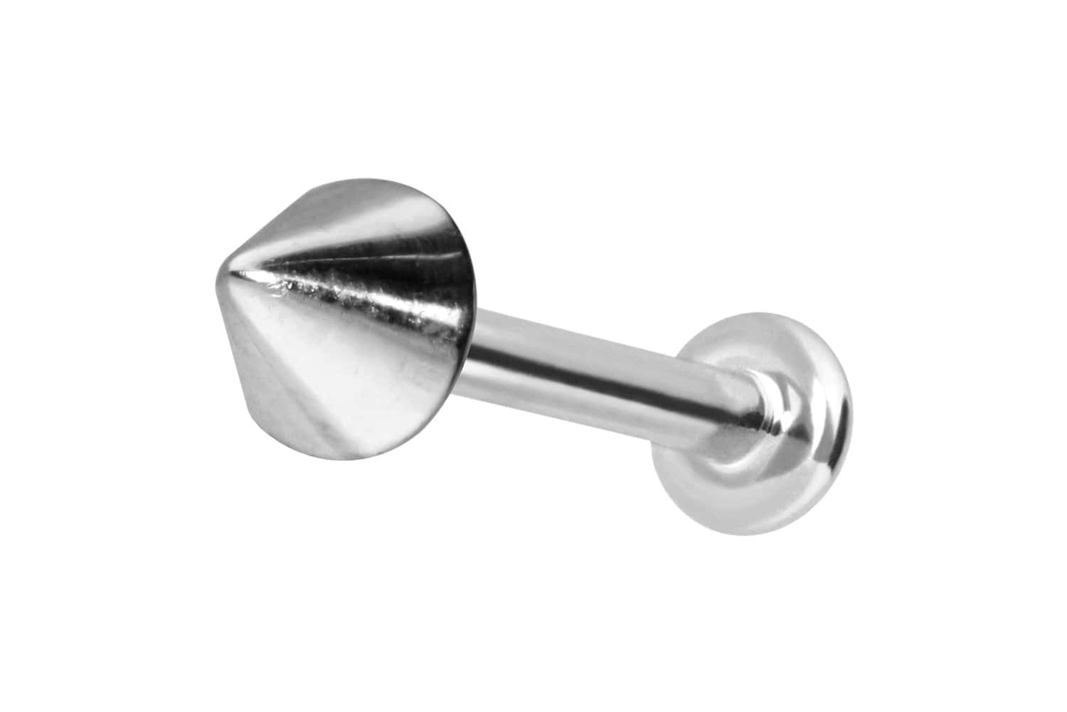 14 Karat Gold Labret Piercing mit Innengewinde SPITZE